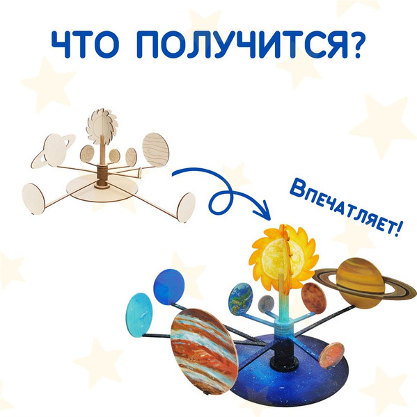 Изображение товара Набор для творчества Bumbaram Модель Солнечной системы / Dom-10