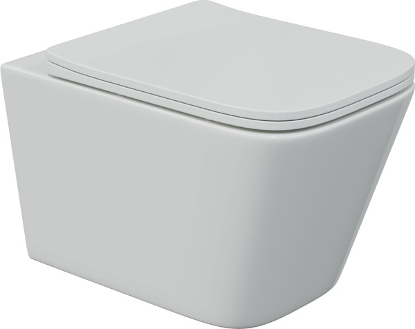 Изображение товара Унитаз подвесной с инсталляцией Berges Floe S Rimless + Visam Slim 525 / EX-043242 (с сиденьем)