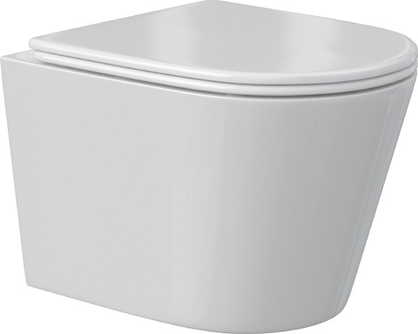 Изображение товара Унитаз подвесной с инсталляцией Berges Vita Rimless + Visam Slim 525 / EX-043375 (с сиденьем)