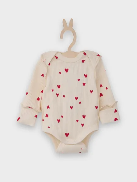 Изображение товара Комплект одежды для малышей Mark Formelle 89406-1 (р.62-40, сердечки на молочном/красный)