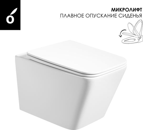 Изображение товара Инсталляция с унитазом подвесным Oliveeka OL-MQ5014E12-BN (никель матовый)