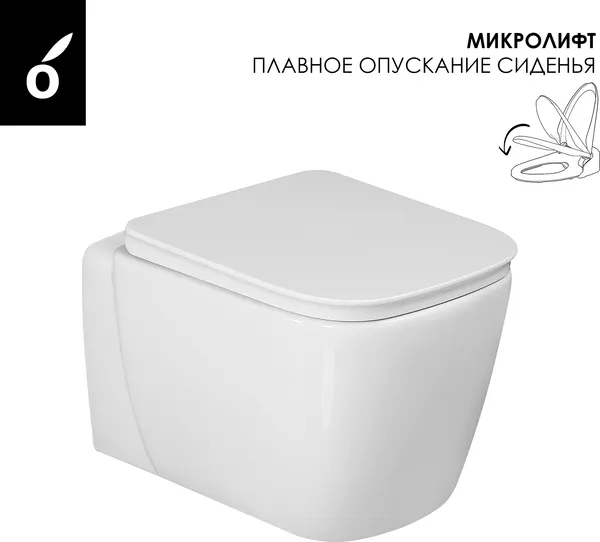 Изображение товара Инсталляция с унитазом подвесным Oliveeka OL-MQG1E12-MB (черный матовый)
