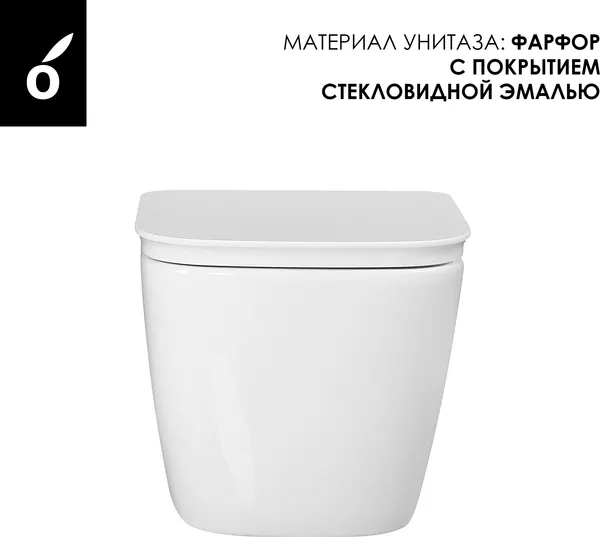 Изображение товара Инсталляция с унитазом подвесным Oliveeka OL-MQG1E12-MB (черный матовый)