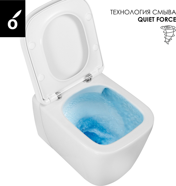 Изображение товара Инсталляция с унитазом подвесным Oliveeka OL-MQG1R22-CR (хром)