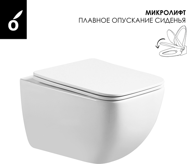 Изображение товара Инсталляция с унитазом подвесным Oliveeka OL-MQ1216R22-BN (никель матовый)