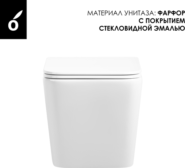 Изображение товара Инсталляция с унитазом подвесным Oliveeka OL-MQ5014E12-MB (черный матовый)