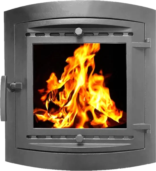 Изображение товара Дверца печная РубЛит Селяночка ДТ-С 410.2 (окрашенная, со стеклом)