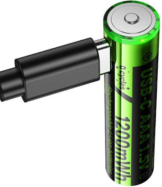 Изображение товара Комплект аккумуляторов Hoco JA4 AAA 1200mWh/1.5V + кабель Type-C-Type-C (2шт)