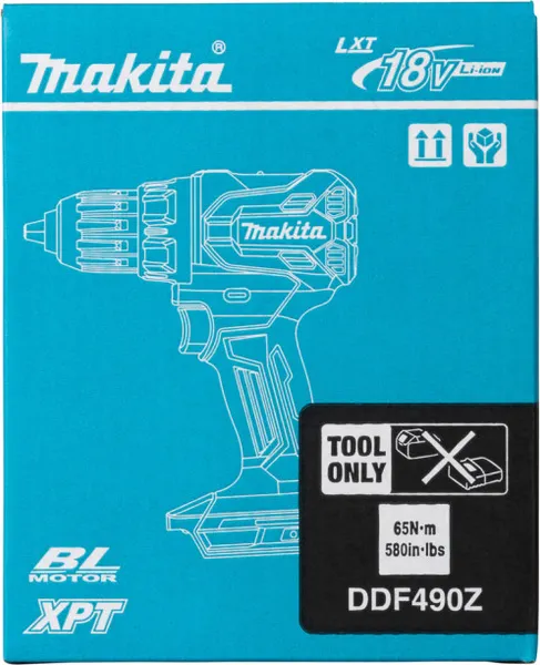 Изображение товара Профессиональная дрель-шуруповерт Makita DDF490Z