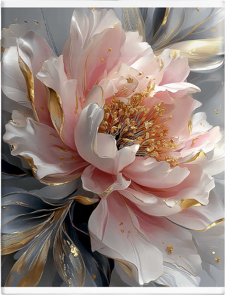 Изображение товара Тетрадь Феникс+ Пионы с золотом / 73675 (80л)