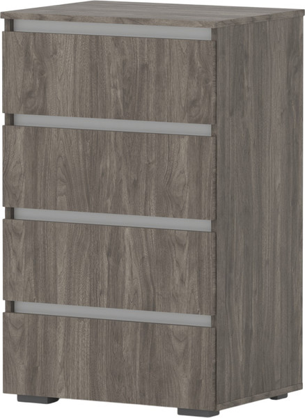 Изображение товара Комод Кортекс-мебель Бари 60 4ш (орех элия/орех элия/белый)