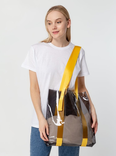 Изображение товара Сумка-шоппер УРСУС Clear Fest / ГФ15365.81 (прозрачный/серый/желтый)