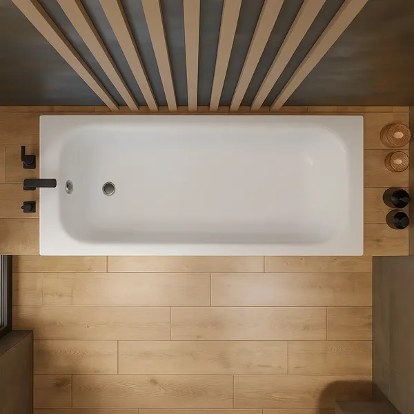 Изображение товара Ванна стальная Lauter Brio 150 / 21S1500 + сифон 21Y11010