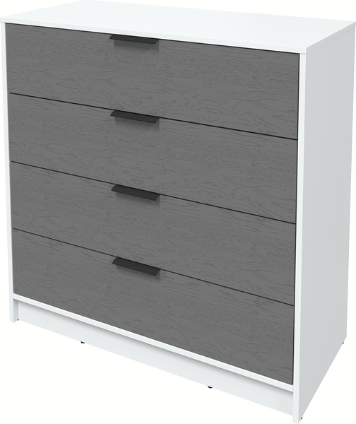 Изображение товара Комод Interline Концепт КТ-К100 Глосс (белый платинум/дуб серый)