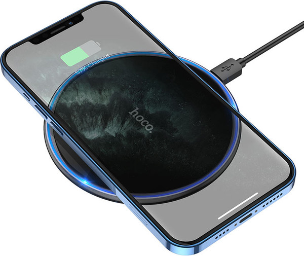 Изображение товара Зарядное устройство беспроводное Hoco CW6 Pro Easy (черный)