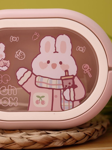 Изображение товара Ланч-бокс ILikeGift Cute bunny / 6448 (pink)