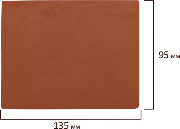 Изображение товара Пластилин скульптурный Brauberg Art. Секреты художника / 107483 (0.5кг, терракотовый, твердый)