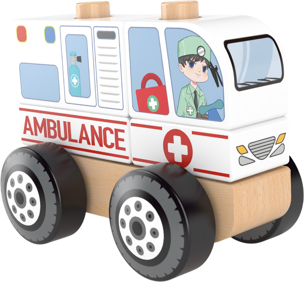 Изображение товара Автомобиль игрушечный Hape Службы спасения / 850577_HPJ