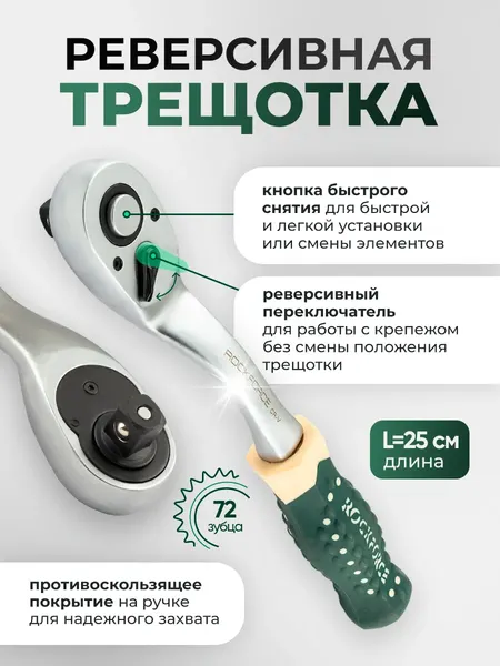 Изображение товара Универсальный набор инструментов RockForce RF-4159 MSA (64137)