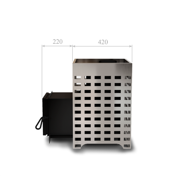 Изображение товара Печь-каменка Kronos Сила Огня В02 (с удлиненной топкой)
