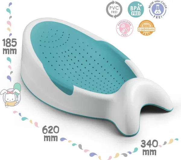 Изображение товара Горка для купания Kidwick Рыбка / KW764247 (белый/бирюзовый)