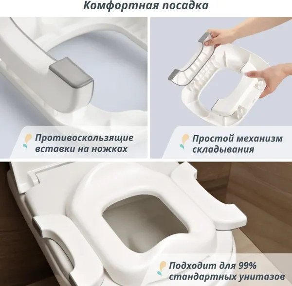 Изображение товара Дорожный горшок Kidwick Square / KW790351 (белый/асфальт)