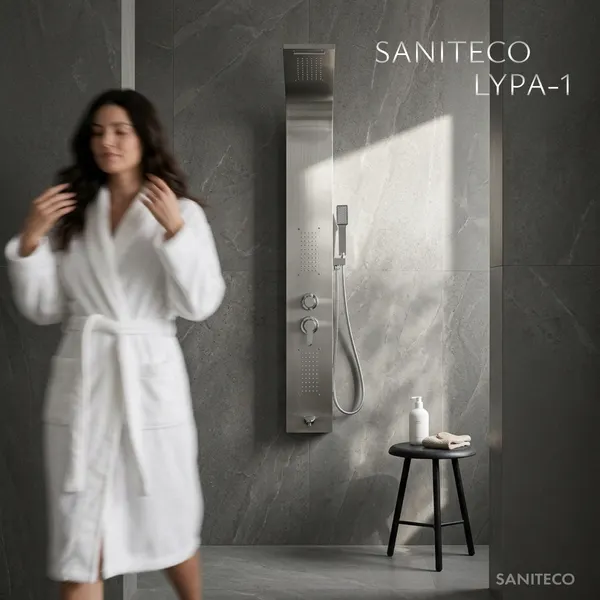 Изображение товара Душевая панель Saniteco LYPA-1 (хром матовый)