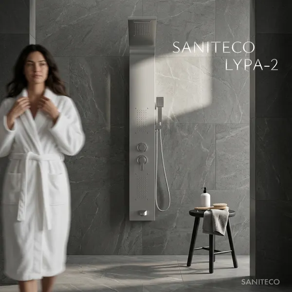 Изображение товара Душевая панель Saniteco LYPA-2 (хром глянец)