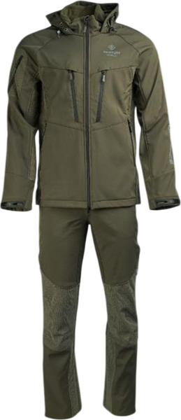 Костюм для охоты и рыбалки УРСУС Zveroboy Софтшелл 100%ПЭ/ Khaki 362 / КОС2017 (р.56-58, 182-188) — фото 3