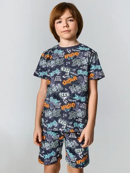 Изображение товара Пижама детская Mark Formelle 563318 (р.110-56, надписи на графите)