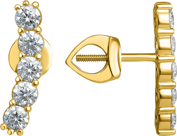 Изображение товара Серьги из желтого золота Кристалл CM25900226773