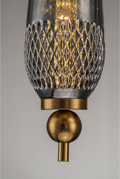 Изображение товара Потолочный светильник Belfast Herbison A1953 A A3 GR GL (золотой/стекло/серый)