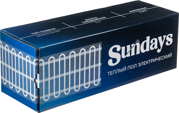 Изображение товара Теплый пол электрический Sundays 375Вт (2.5м2)