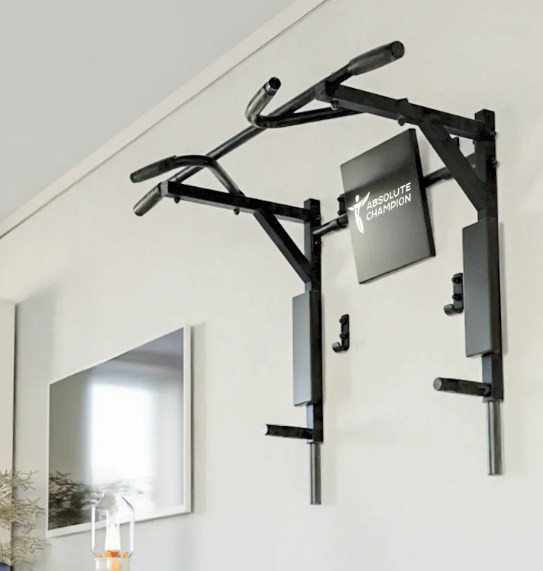 Изображение товара Турник-брусья Absolute Champion 3 в 1 Центрл Спорт Мультихват NEW / АЧ14031 (черный с черными ручками)
