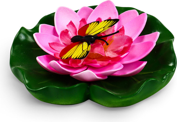 Изображение товара Фигурка для сада GREENGO Лотос с бабочкой / 10919492