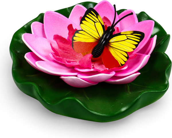 Изображение товара Фигурка для сада GREENGO Лотос с бабочкой / 10919492