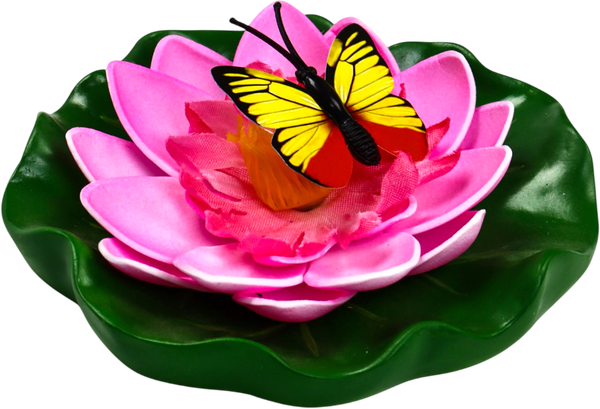 Изображение товара Фигурка для сада GREENGO Лотос с бабочкой / 10919492