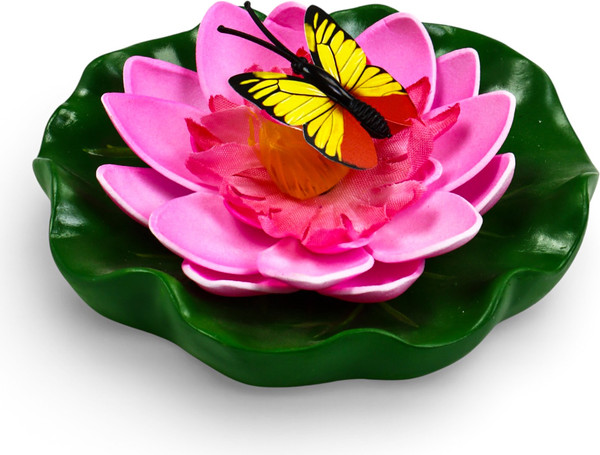 Изображение товара Фигурка для сада GREENGO Лотос с бабочкой / 10919492
