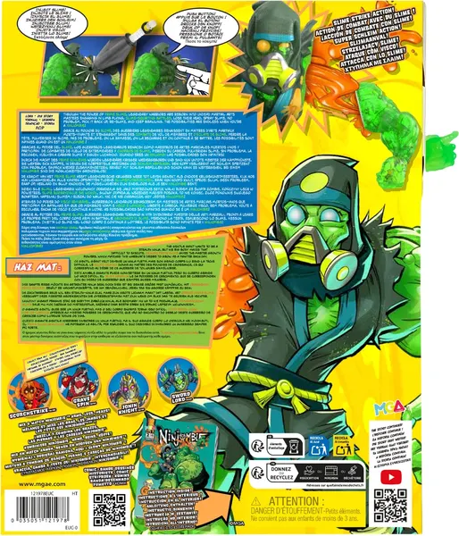 Изображение товара Игровой набор MGA Ninjombie. Хаз Мат со слаймом / 68758