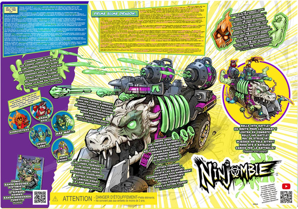 Изображение товара Игровой набор MGA Ninjombie. Машина Прайм Слайм Дрэгон со слаймом / 69011