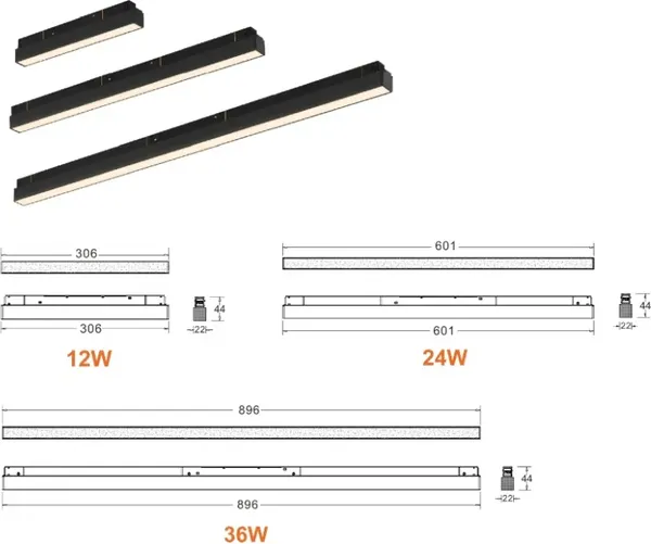 Изображение товара Трековый светильник ILedex Technical Vision 4822-001-L600-24W-110DG-4000K-WH
