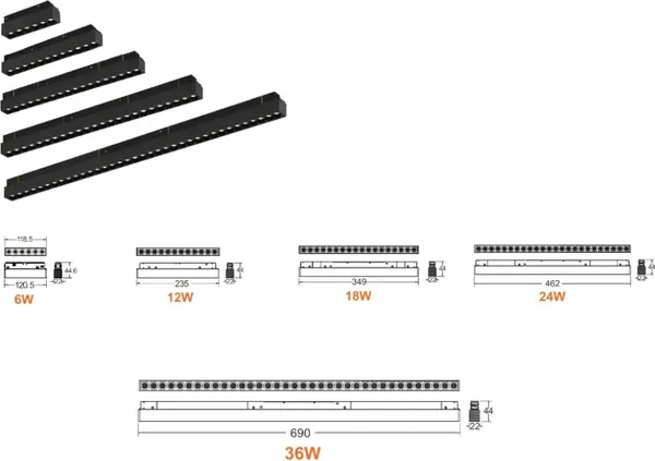 Изображение товара Трековый светильник ILedex Technical Vision 4822-002-L460-24W-38DG-3000K-WH