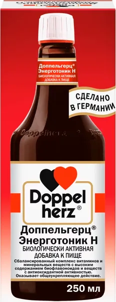 Изображение товара Пищевая добавка Doppelherz Энерготоник Н (250мл)