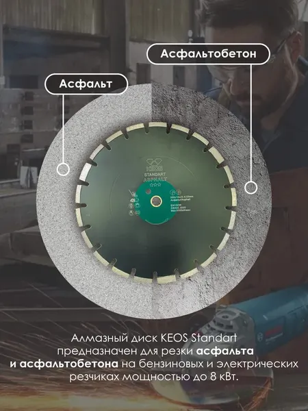 Изображение товара Отрезной диск алмазный KEOS Standart 400мм / DBA02.400S