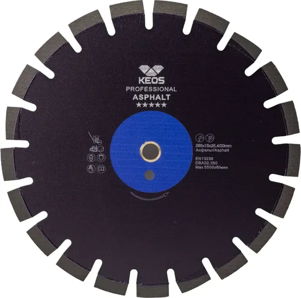 Изображение товара Отрезной диск алмазный KEOS Professional 350мм / DBA02.350