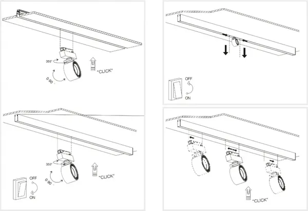 Изображение товара Трековый светильник ILedex Technical Vision Smart 4822-010-D82-12W-38DG-WH