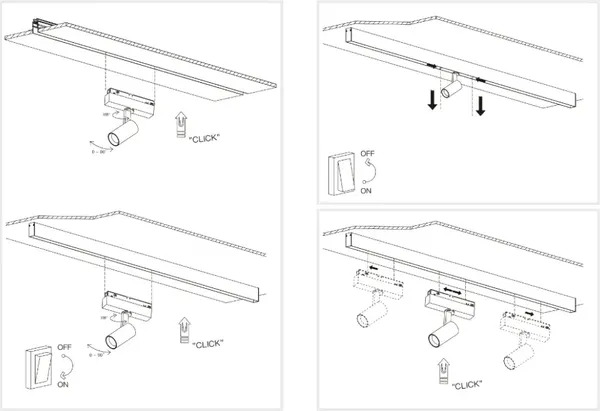 Изображение товара Трековый светильник ILedex Technical Vision 4822-011-D45-8W-38DG-4000K-BK