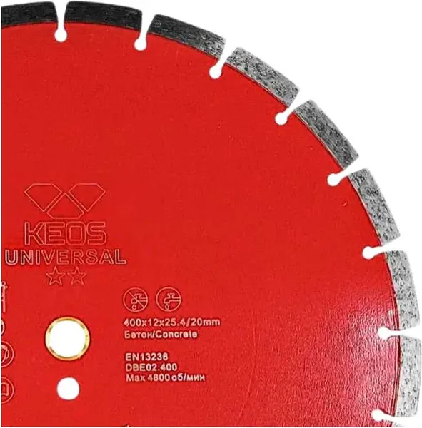 Изображение товара Отрезной диск алмазный KEOS Eco 400мм / DBE02.400