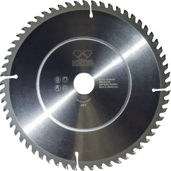 Изображение товара Пильный диск KEOS 260x30 z60 / WB260.60