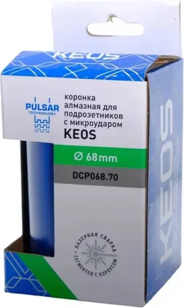 Изображение товара Коронка KEOS Pulsar М16 68/70мм / DCP068.70